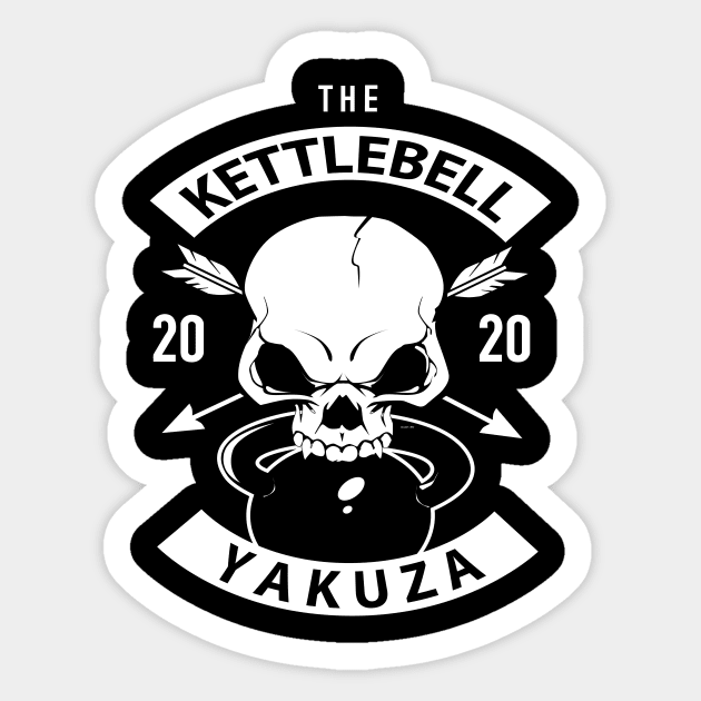 The Kettlebell Yakuza Sticker by Spikeani
